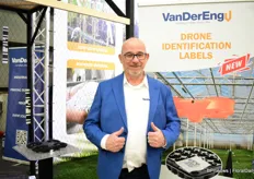 Peter Du Crocq of VanDerEng was at the fair with the Drone Indentification Labels.